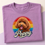 Custom Dog Shirt with Name – Retro Personalized Pet T-Shirt.