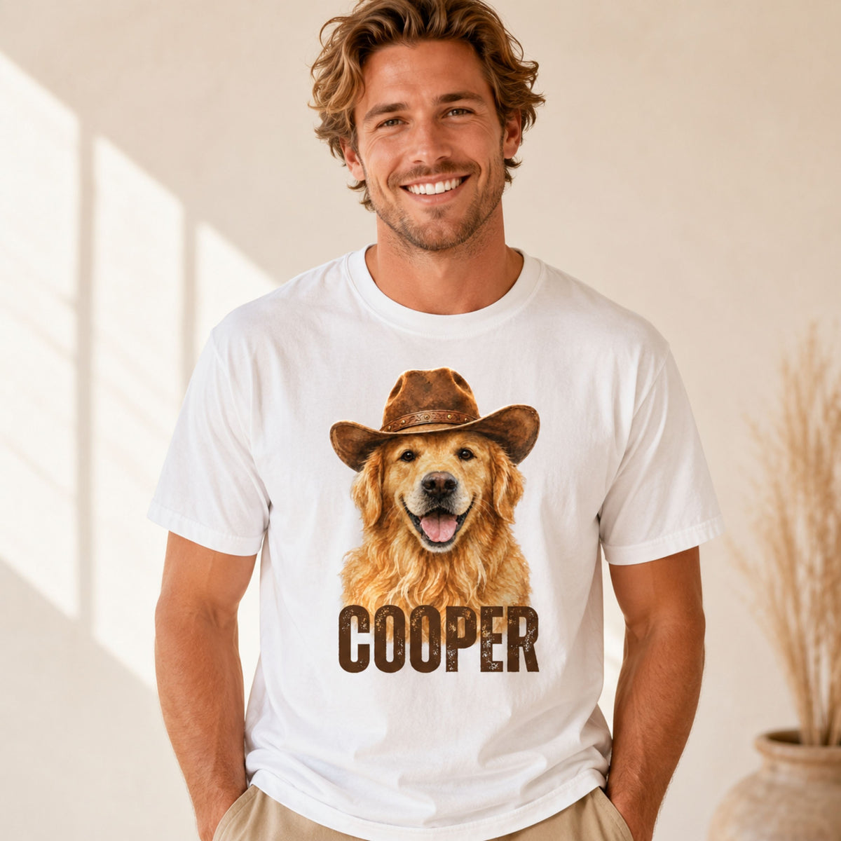 Custom Pet Shirt – Personalized Western Pet Portrait Tee.