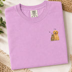 Custom Watercolor Pet Portrait Shirt with Name – Dog & Cat T-Shirt.