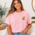 Custom Watercolor Pet Portrait Shirt with Name – Dog & Cat T-Shirt.