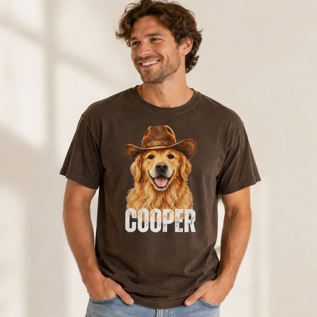 Custom Pet Shirt – Personalized Western Pet Portrait Tee.
