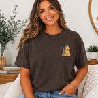 Custom Watercolor Pet Portrait Shirt with Name – Dog & Cat T-Shirt.