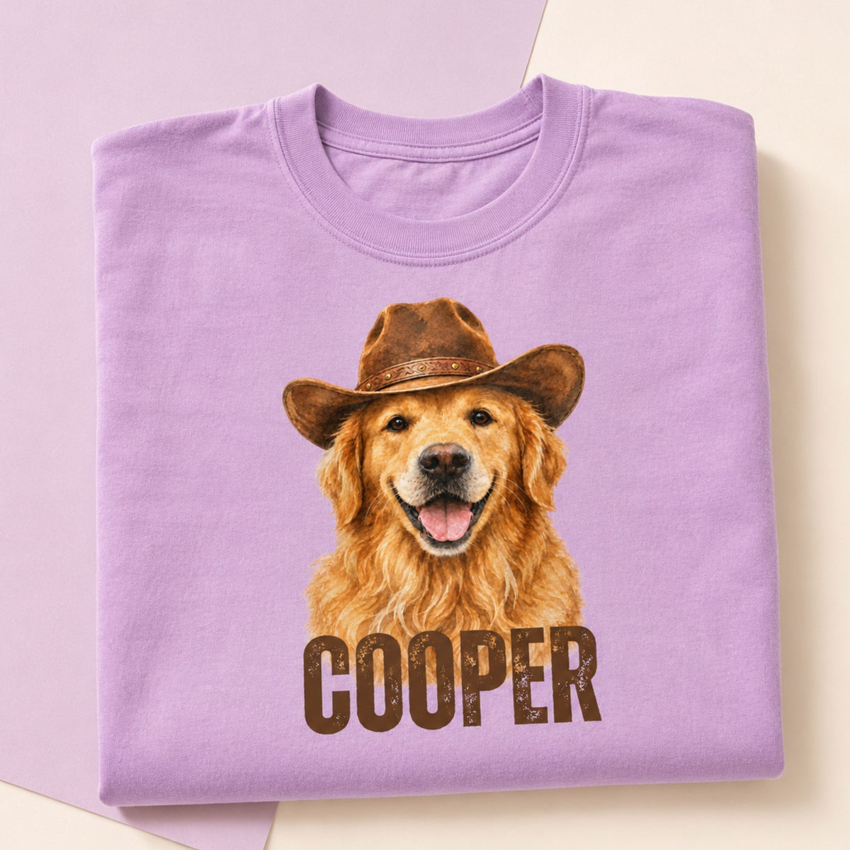 Custom Pet Shirt – Personalized Western Pet Portrait Tee.