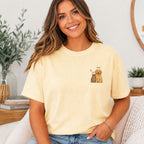 Custom Watercolor Pet Portrait Shirt with Name – Dog & Cat T-Shirt.
