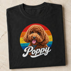Custom Dog Shirt with Name – Retro Personalized Pet T-Shirt.