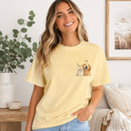 Custom Two Pet Portrait T-Shirt with Names | Personalized Pet Shirt.