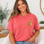 Custom Watercolor Pet Portrait Shirt with Name – Dog & Cat T-Shirt.