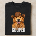 Custom Pet Shirt – Personalized Western Pet Portrait Tee.