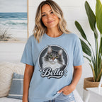Custom Cat Shirt – Personalized Vintage Pet Portrait Tee.