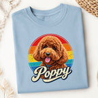 Custom Dog Shirt with Name – Retro Personalized Pet T-Shirt.
