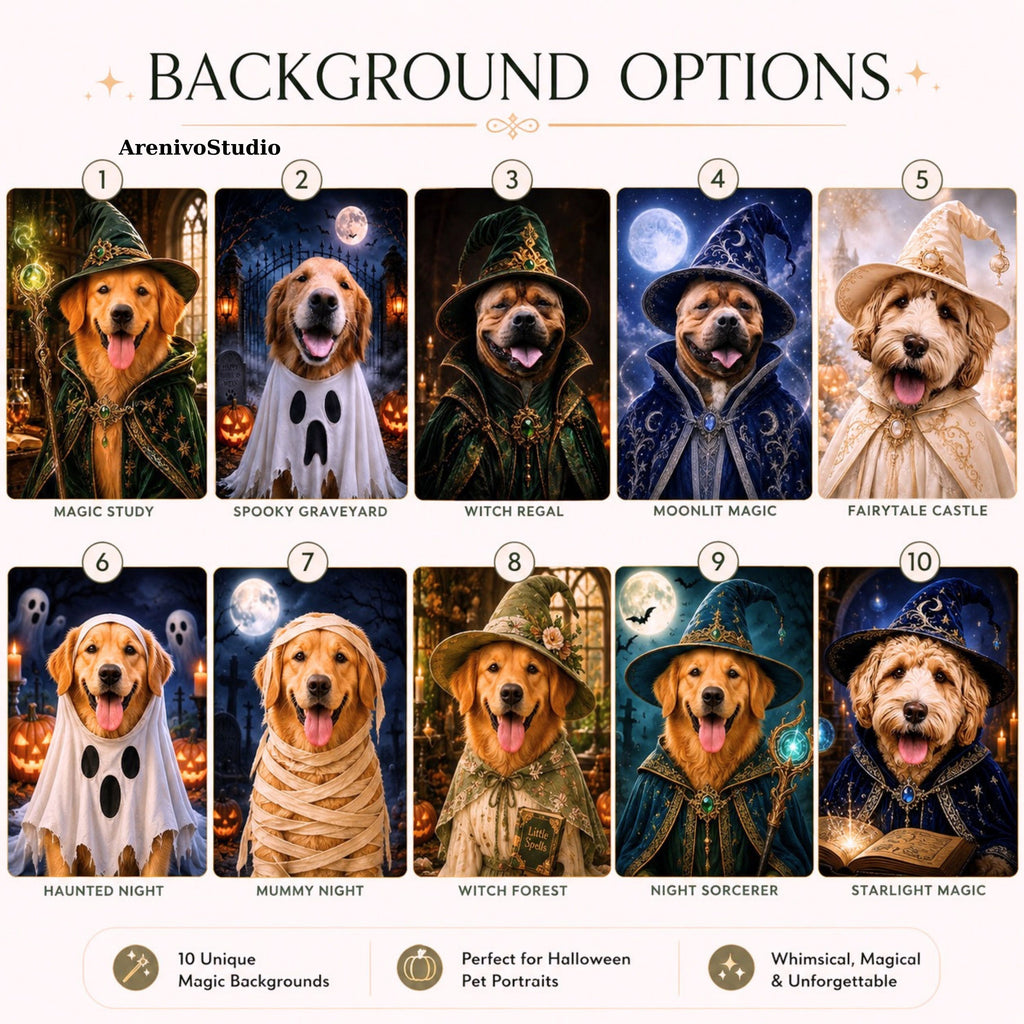 Custom Spooky Royal Pet Portrait | Gothic Halloween Art.