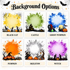 Custom Cat Halloween Tote Bag with Name, Trick or Treat Canvas Bag