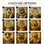 Custom Renaissance Pet Portrait | Royal Oil Painting Gift.