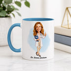 Personalized Doctor Caricature Mug – A Gift They’ll Love.