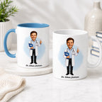 Personalized Doctor Caricature Mug – Create Their Gift Today.