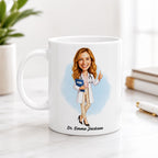 Personalized Doctor Caricature Mug – A Gift They’ll Love.