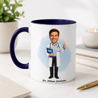 Personalized Doctor Caricature Mug – Create Their Gift Today.