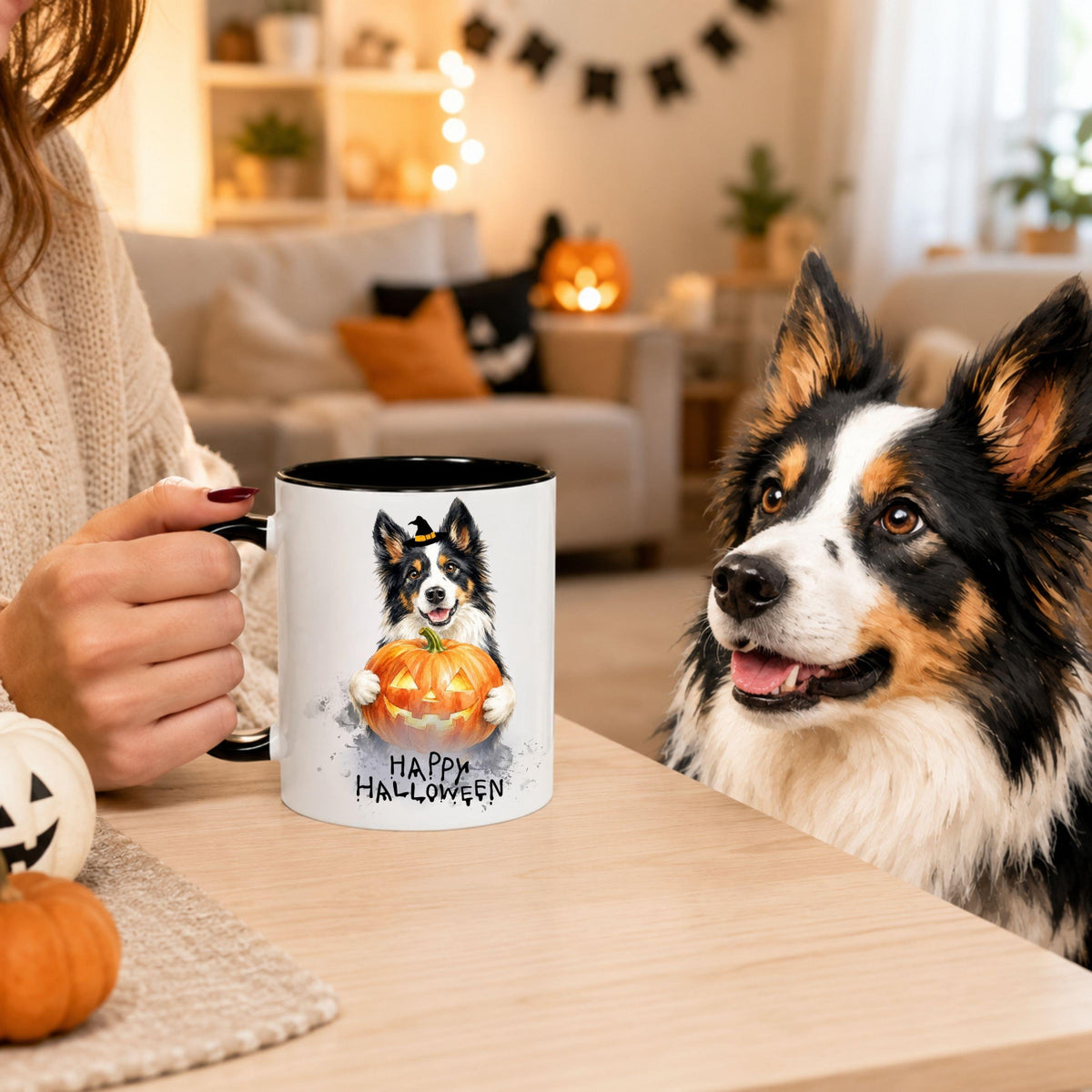 Personalized Halloween Pet Mug | Custom Cat & Dog Photo Gift.
