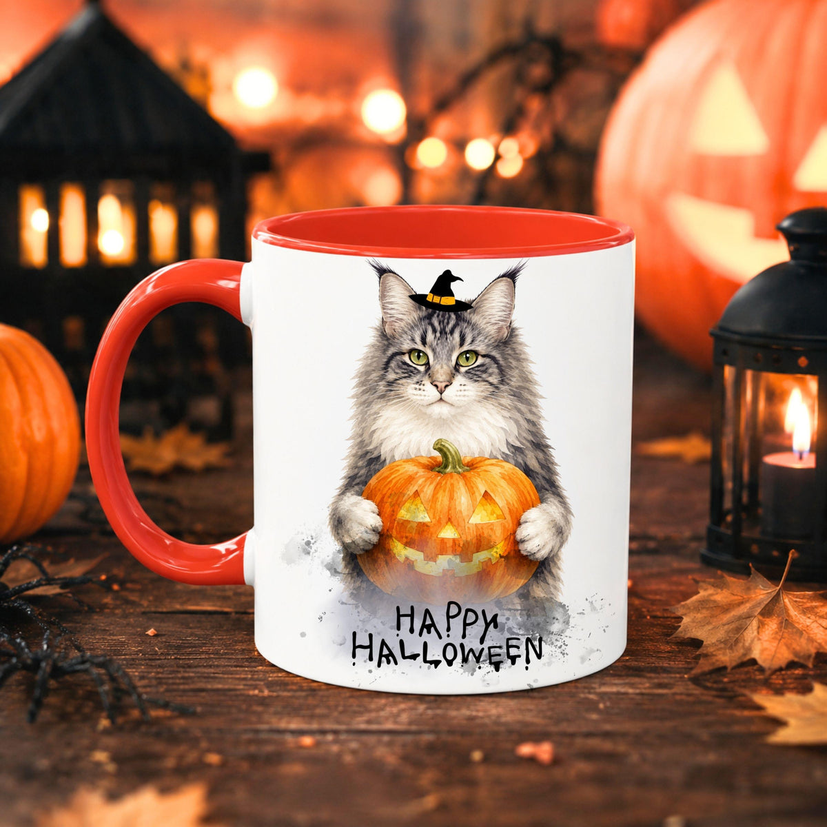 Personalized Halloween Pet Mug | Custom Cat & Dog Photo Gift.