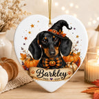 Custom Pet Halloween Ornament – Personalized Dog or Cat Portrait.
