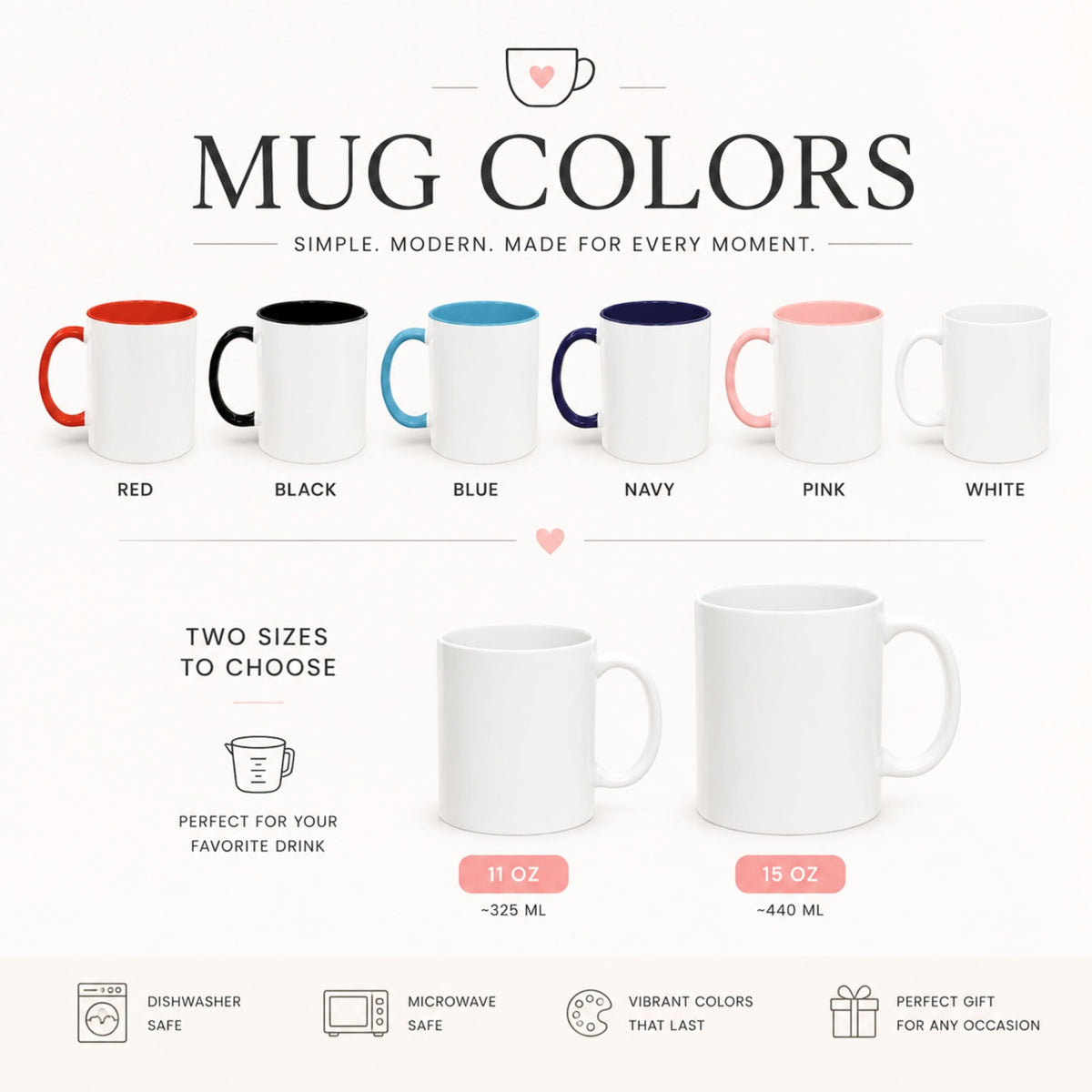 Personalized Minimalist Cat Portrait Mug | Custom Pet Gift.