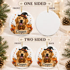 Custom Pet Halloween Ornament – Personalized Dog or Cat Portrait.