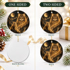 Custom Cat Moon Ornament – Personalized Celestial Pet Gift