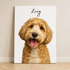 Custom Minimalist Cat Portrait from Photo | Personalized Pet Art.