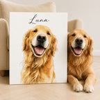 Custom Watercolor Pet Portrait from Photo | Personalized Pet Art.