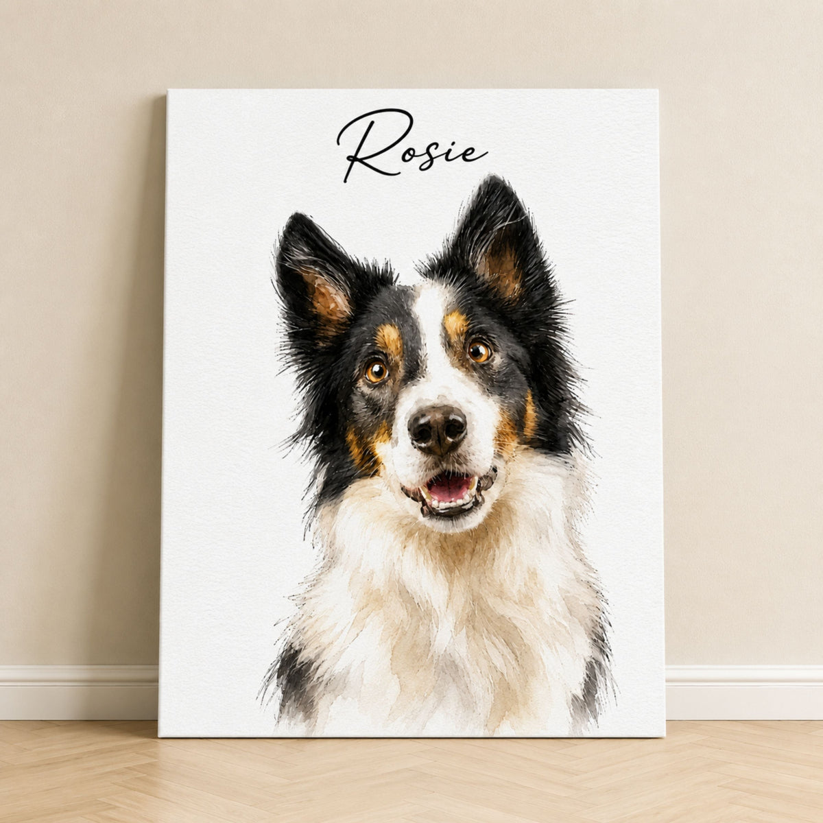 Custom Watercolor Pet Portrait from Photo | Personalized Pet Art.