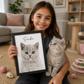 Custom Watercolor Pet Portrait from Photo | Personalized Pet Art.