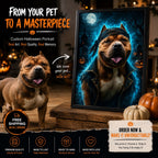 Custom Spooky Royal Pet Portrait | Gothic Halloween Art.