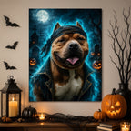 Custom Spooky Royal Pet Portrait | Gothic Halloween Art.