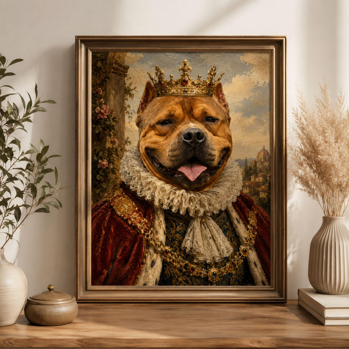 Custom Renaissance Pet Portrait | Royal Oil Painting Gift.