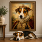 Custom Renaissance Pet Portrait | Royal Oil Painting Gift.