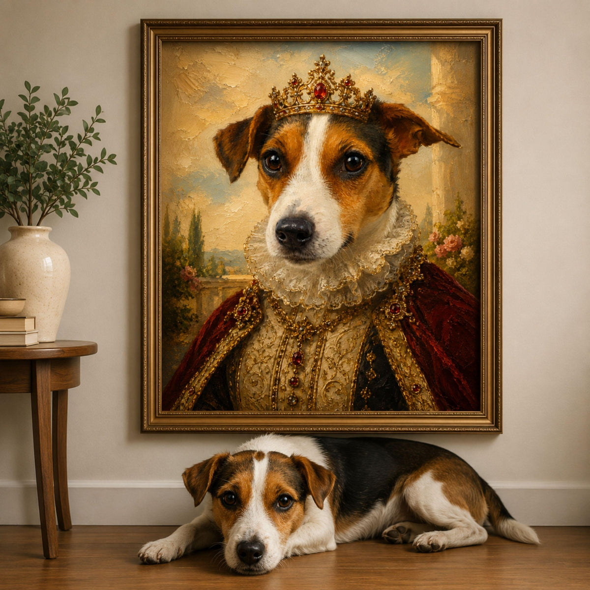 Custom Renaissance Pet Portrait | Royal Oil Painting Gift.