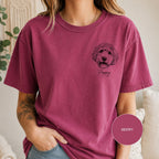 Custom Minimalist Pet Sketch T-Shirt | Personalized Dog Portrait Tee.