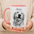 Custom Street Style Dog Portrait Mug | Personalized Pet Coffee Cup.