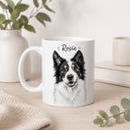 Custom Street Style Dog Portrait Mug | Personalized Pet Coffee Cup.