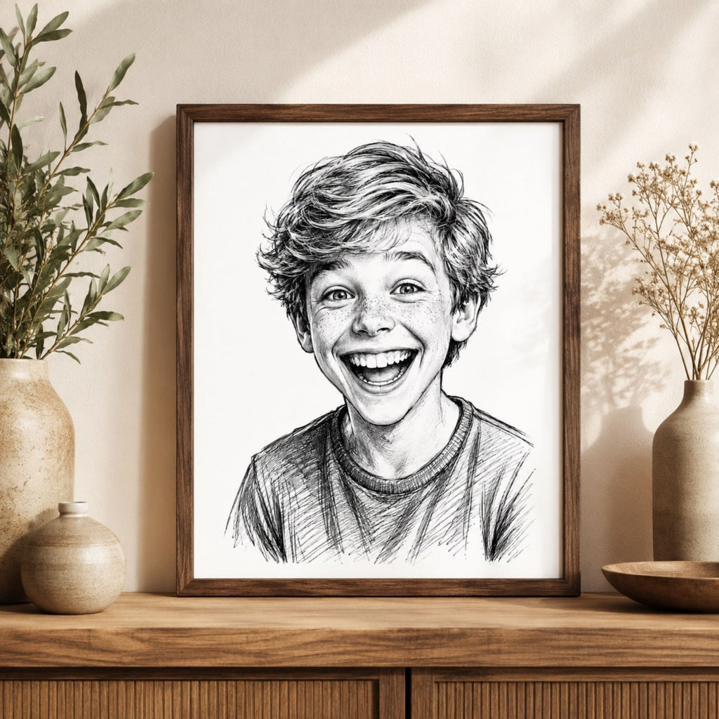 Custom Street Style Ink Portrait from Photo.