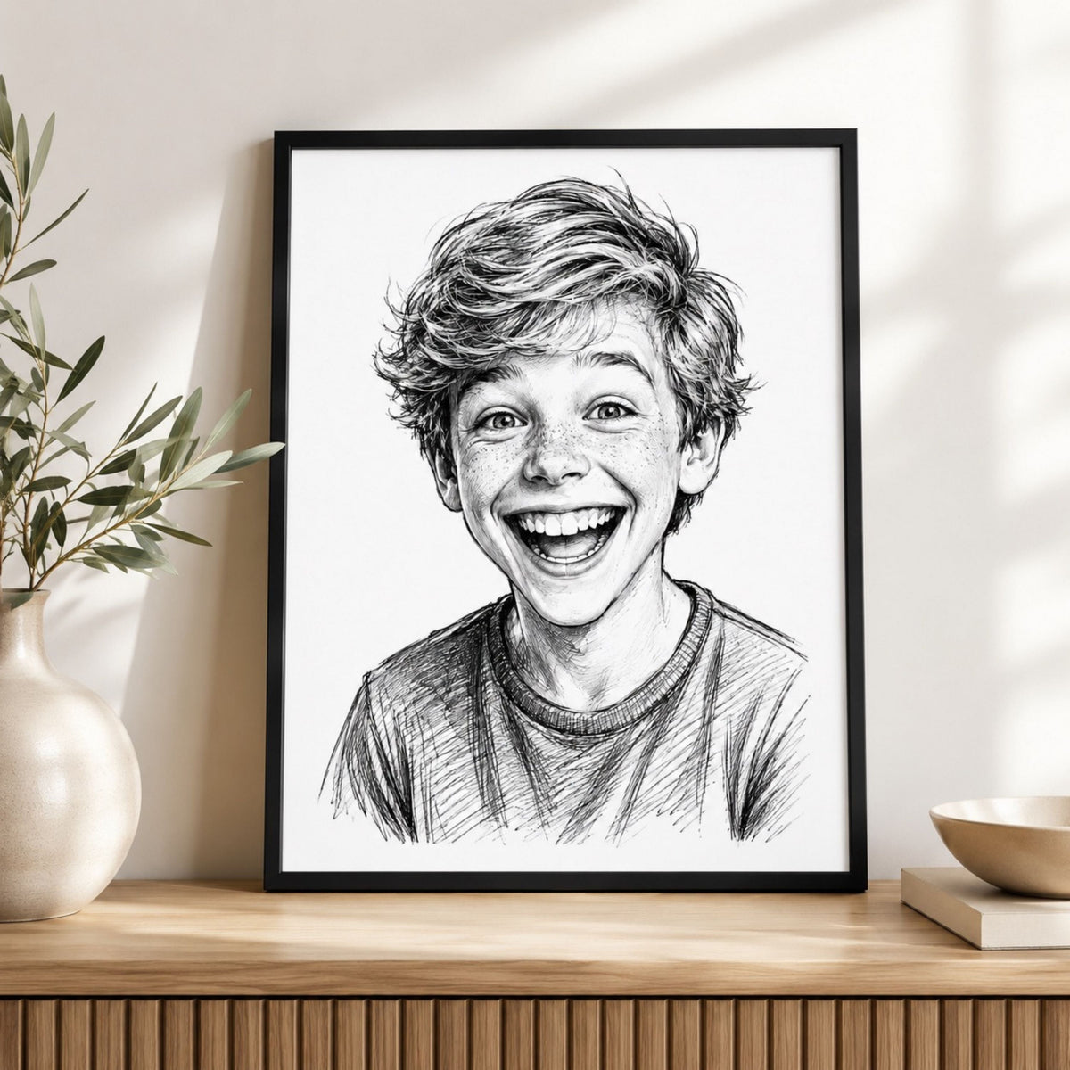 Custom Street Style Ink Portrait from Photo.