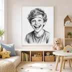 Custom Street Style Ink Portrait from Photo.