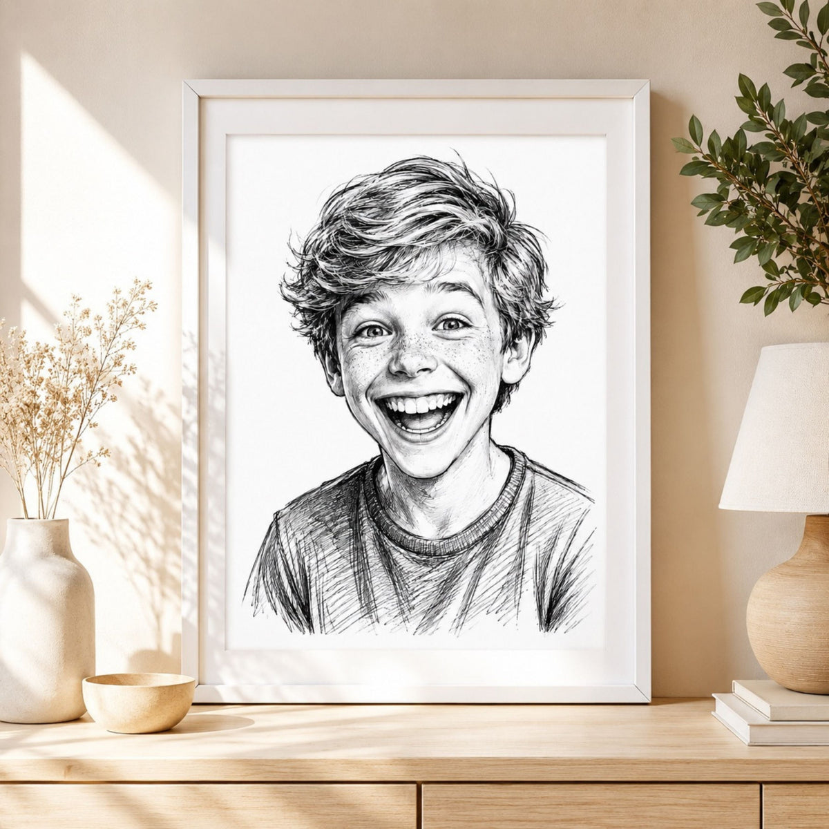 Custom Street Style Ink Portrait from Photo.