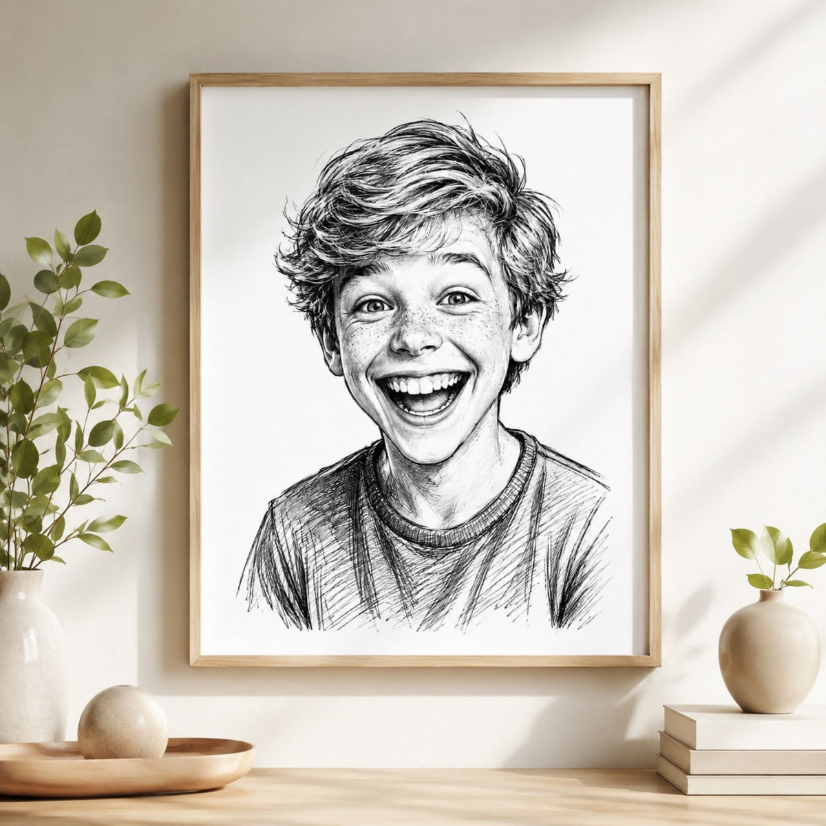 Custom Street Style Ink Portrait from Photo.