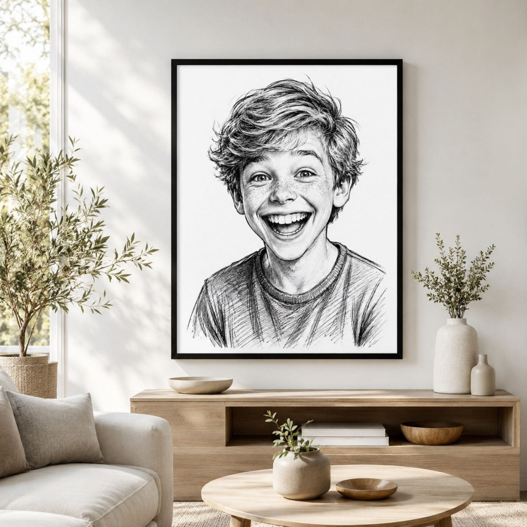Custom Street Style Ink Portrait from Photo.