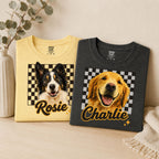 Custom Vintage Retro Pet Shirt | Personalized Dog Graphic Tee.