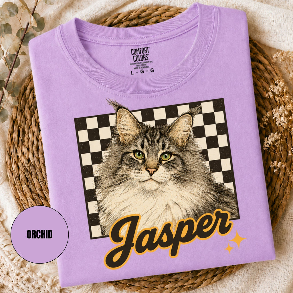 Custom Vintage Retro Pet Shirt | Personalized Dog Graphic Tee.
