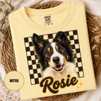 Custom Vintage Retro Pet Shirt | Personalized Dog Graphic Tee.