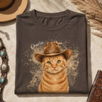 Custom Cat Shirt – Personalized Western Watercolor Portrait.