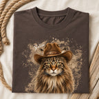 Custom Cat Shirt – Personalized Western Watercolor Portrait.